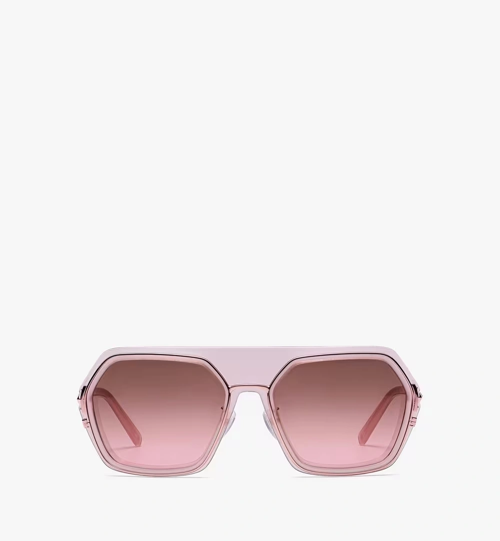 One Size Geometric Sunglasses Pink