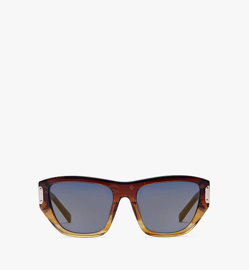 One Size Monogram Square Sunglasses Brown