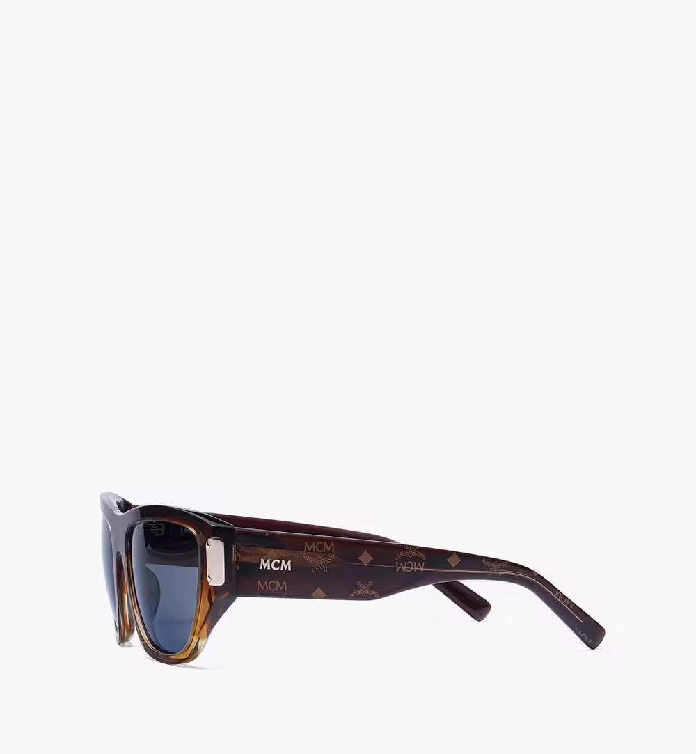 One Size Monogram Square Sunglasses Brown 3 One Size Monogram Square Sunglasses Brown