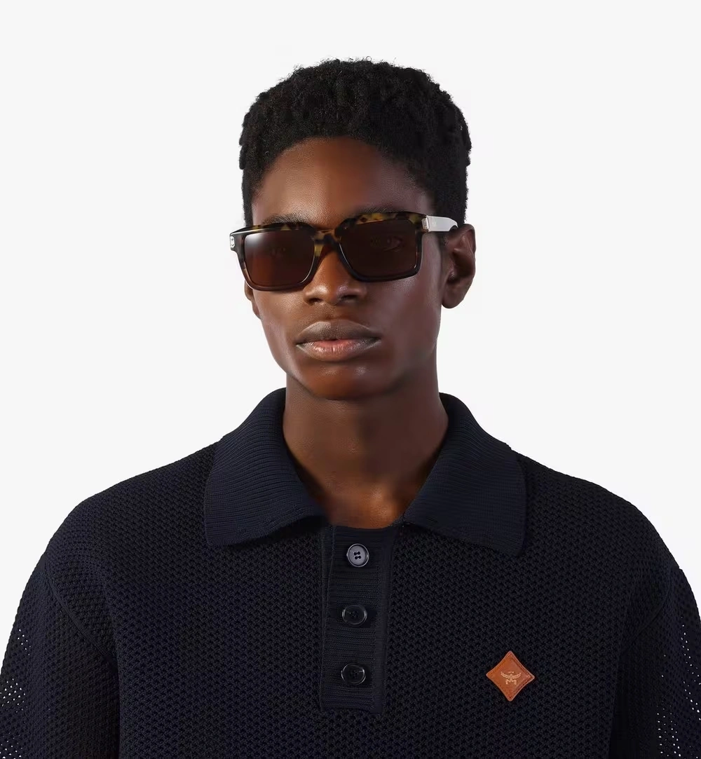 One Size Oversized Square Sunglasses Brown