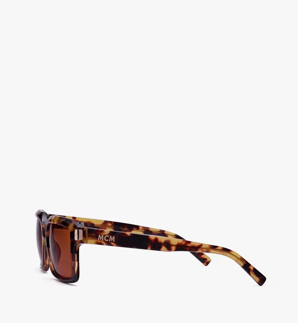 One Size Oversized Square Sunglasses Brown