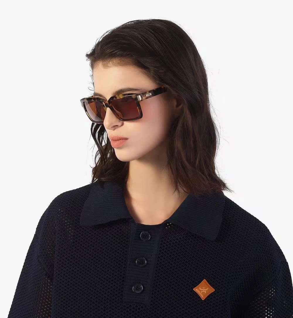 One Size Oversized Square Sunglasses Brown