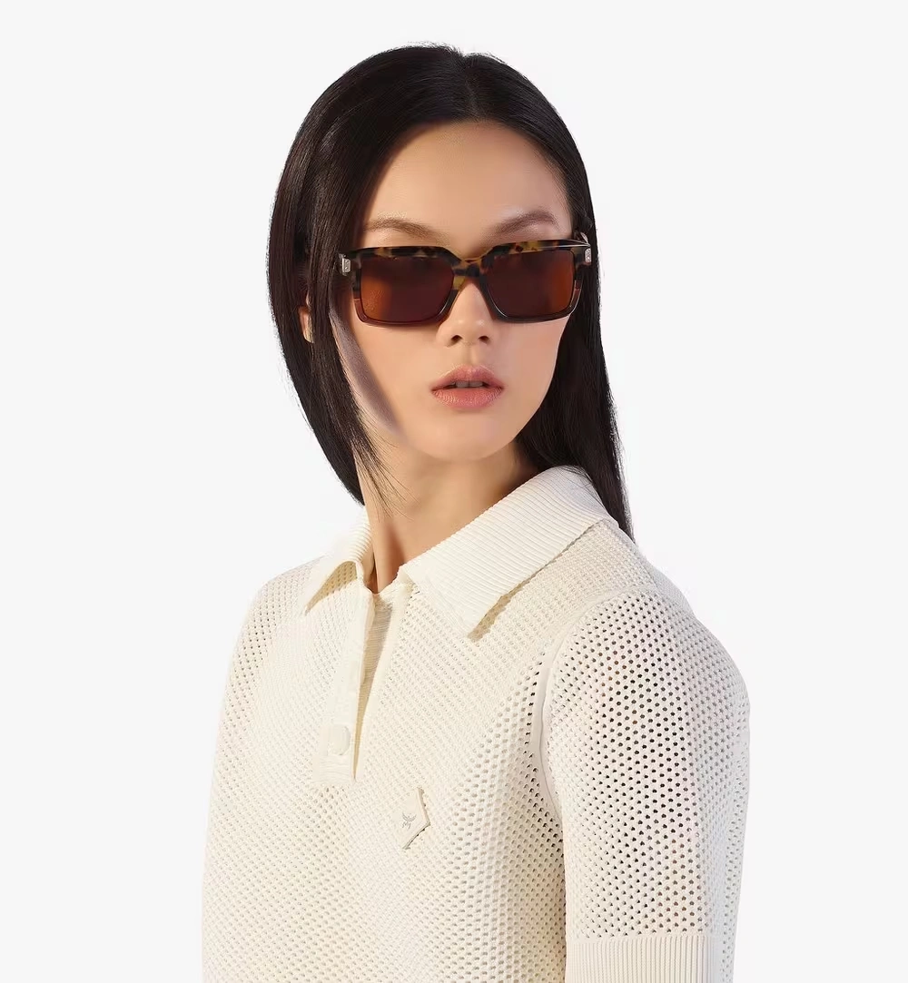 One Size Oversized Square Sunglasses Brown