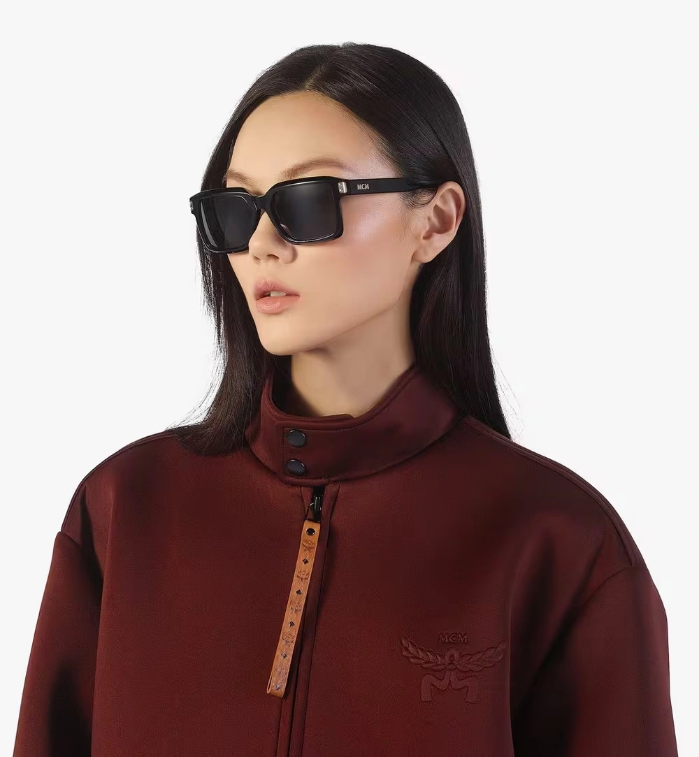 One Size Oversized Square Sunglasses Black