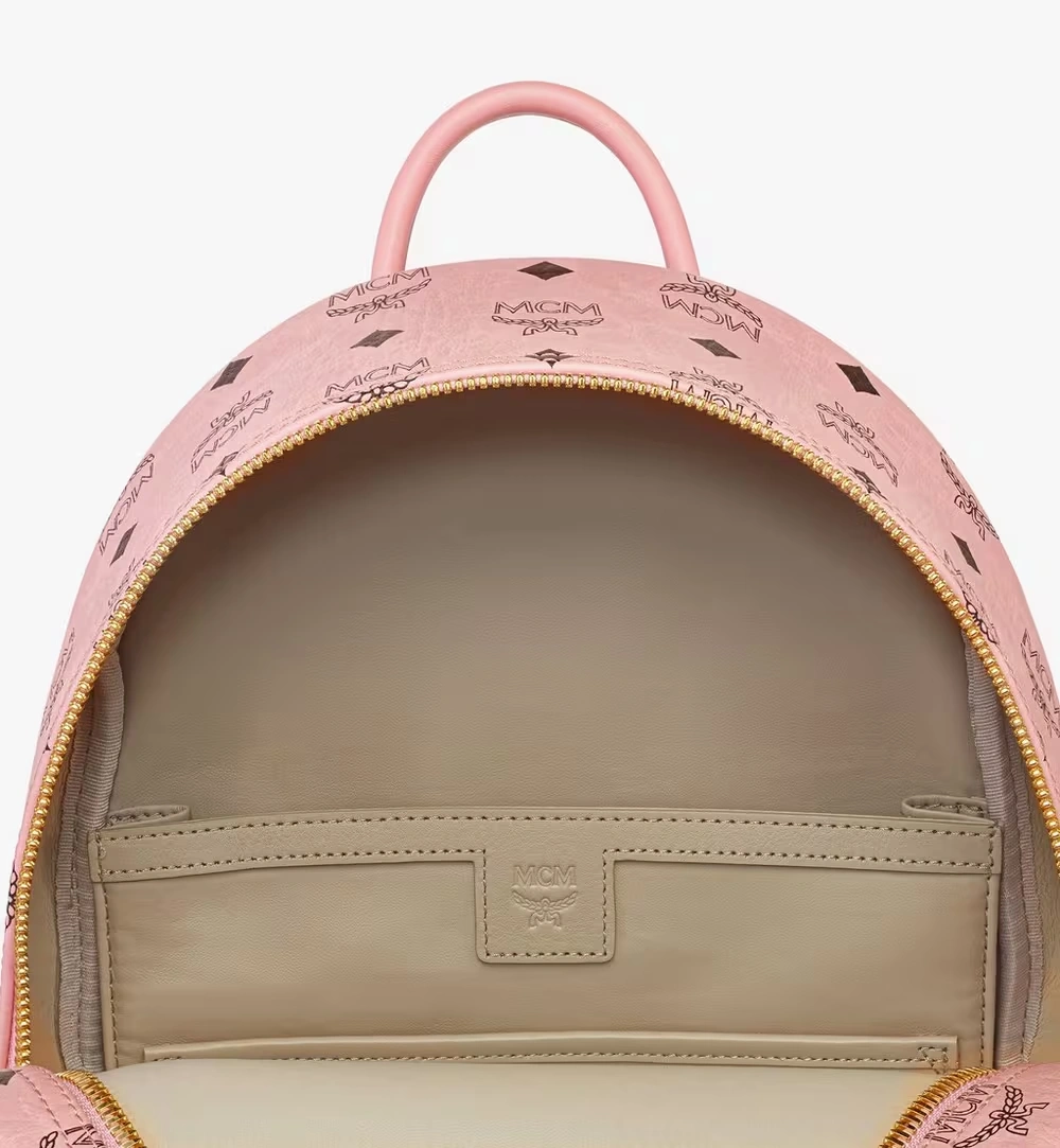 Small Stark Side Studs Backpack in Visetos Pink