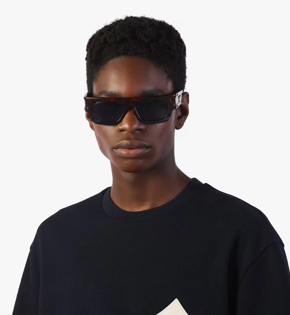 One Size Rectangular Sunglasses Blue