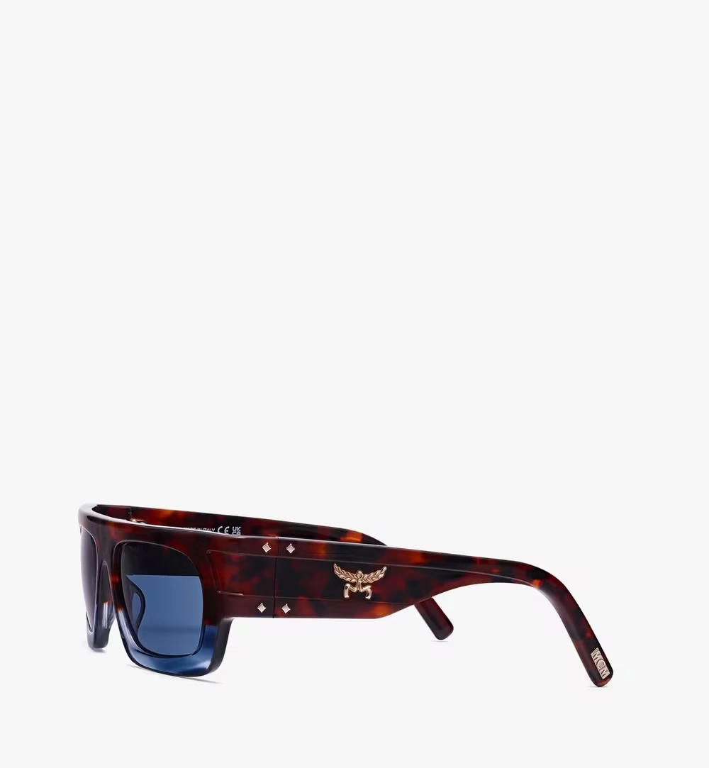 One Size Rectangular Sunglasses Blue 3 One Size Rectangular Sunglasses Blue