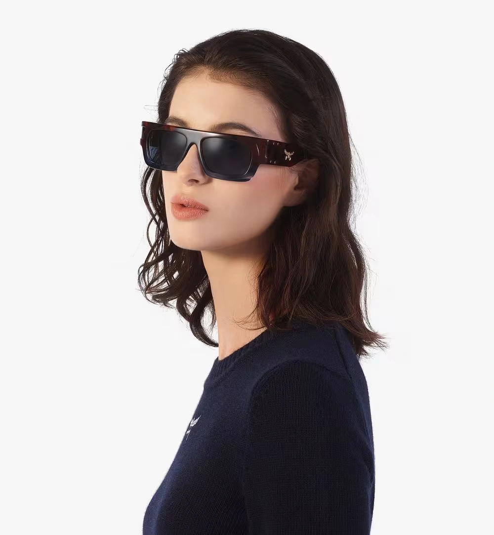 One Size Rectangular Sunglasses Blue 5 One Size Rectangular Sunglasses Blue