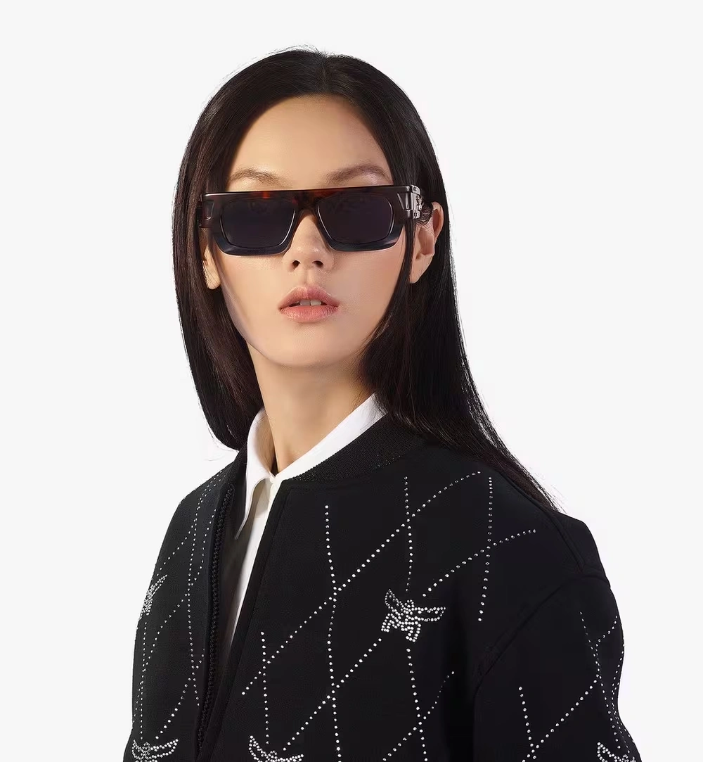 One Size Rectangular Sunglasses Blue 7 One Size Rectangular Sunglasses Blue