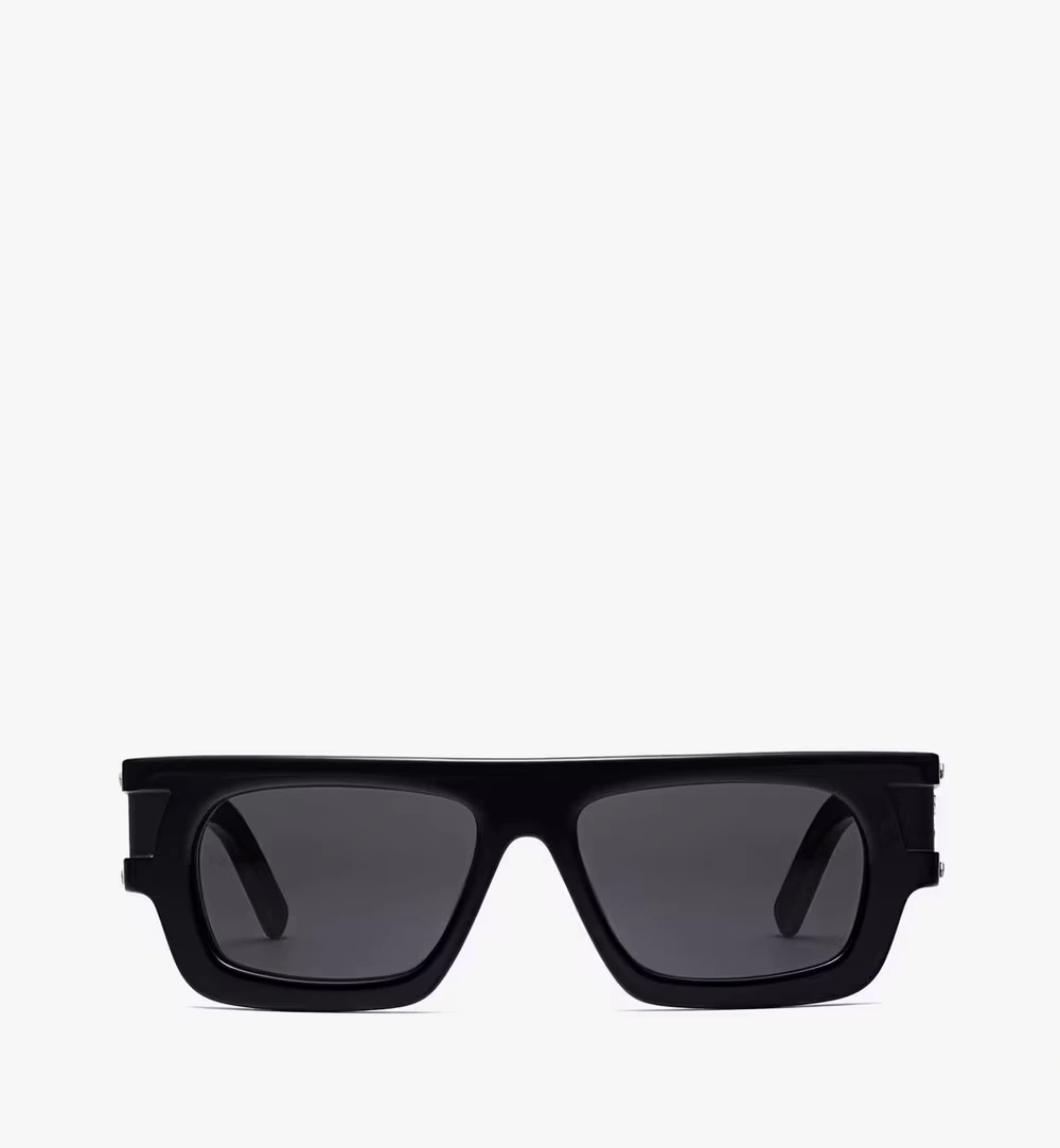 One Size Rectangular Sunglasses Black