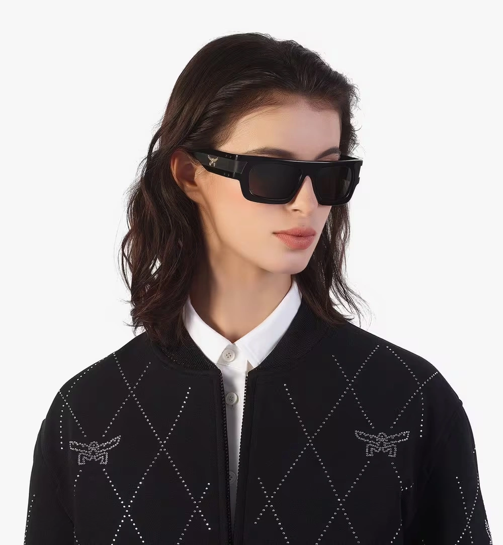One Size Rectangular Sunglasses Black 5 One Size Rectangular Sunglasses Black