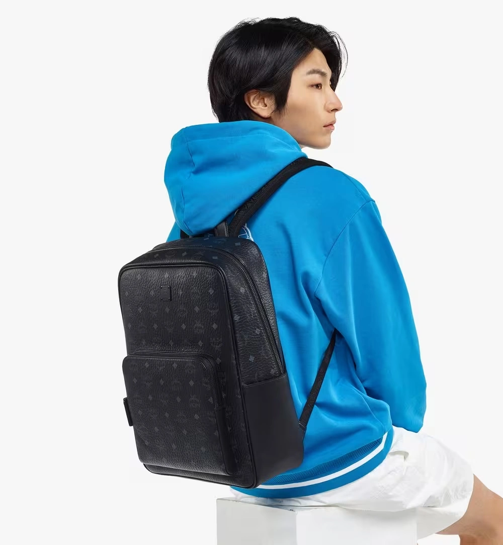 Medium Aren Backpack in Visetos Black