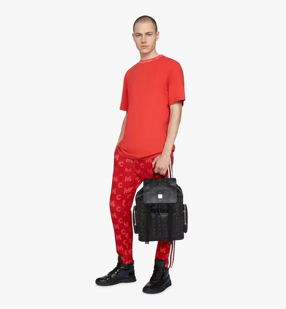Medium Brandenburg Backpack in Visetos Black