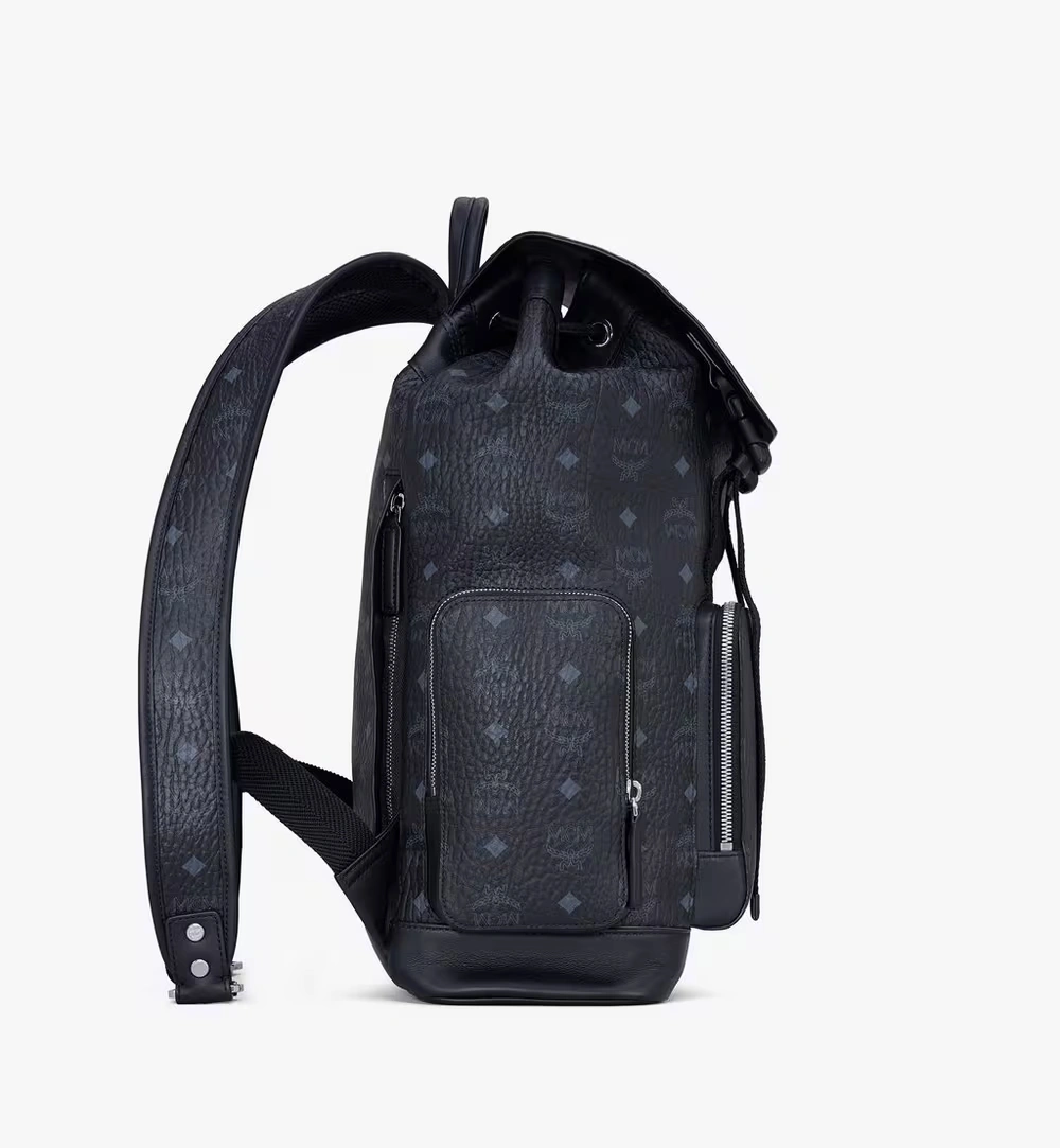 Medium Brandenburg Backpack in Visetos Black