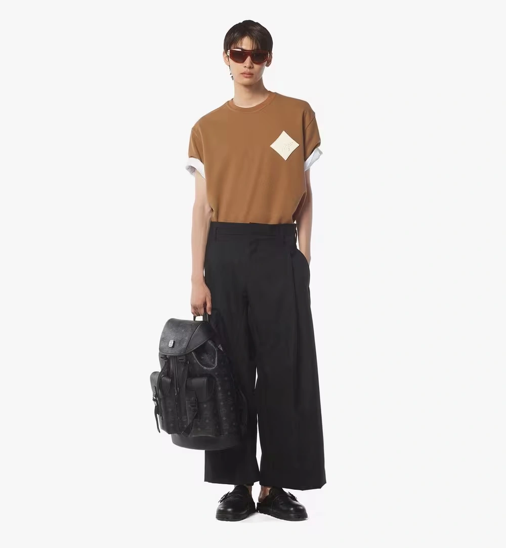 Large Brandenburg Backpack in Visetos Black