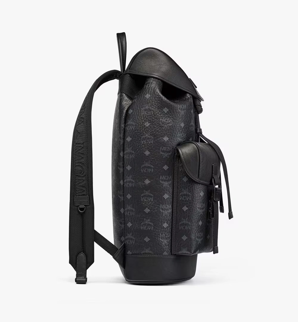 Large Brandenburg Backpack in Visetos Black