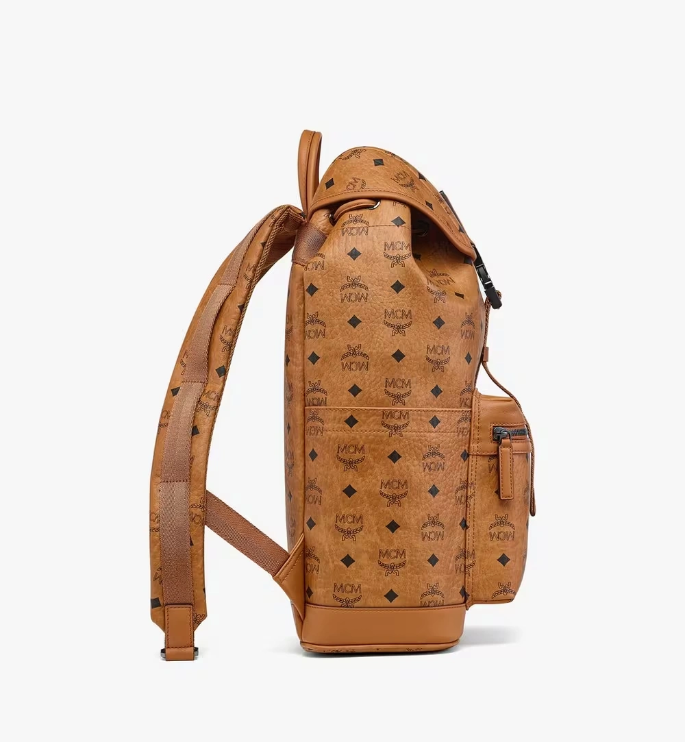 Medium Brandenburg Backpack in Visetos Cognac