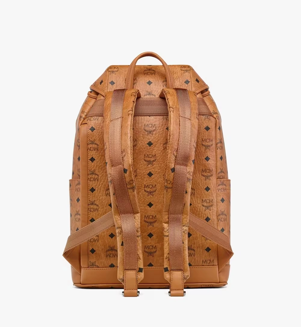 Medium Brandenburg Backpack in Visetos Cognac