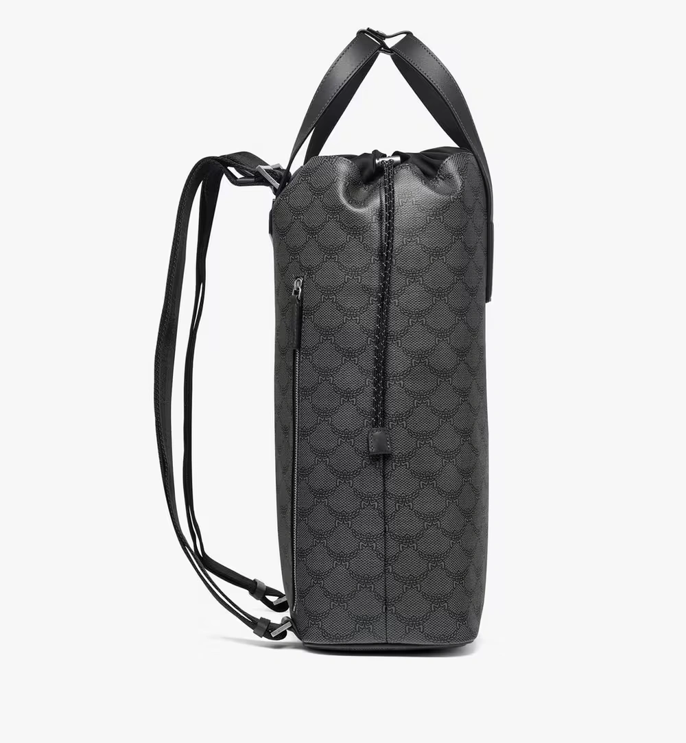 Medium Himmel Drawstring Backpack in Lauretos Grey