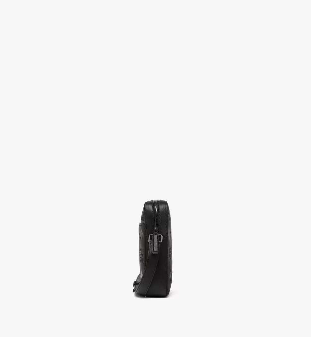 Mini Klassik Crossbody in Maxi Monogram Leather Black