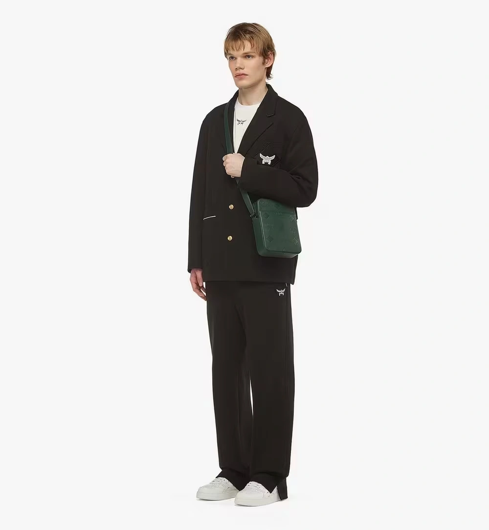 Mini Klassik Crossbody in Maxi Monogram Leather Green