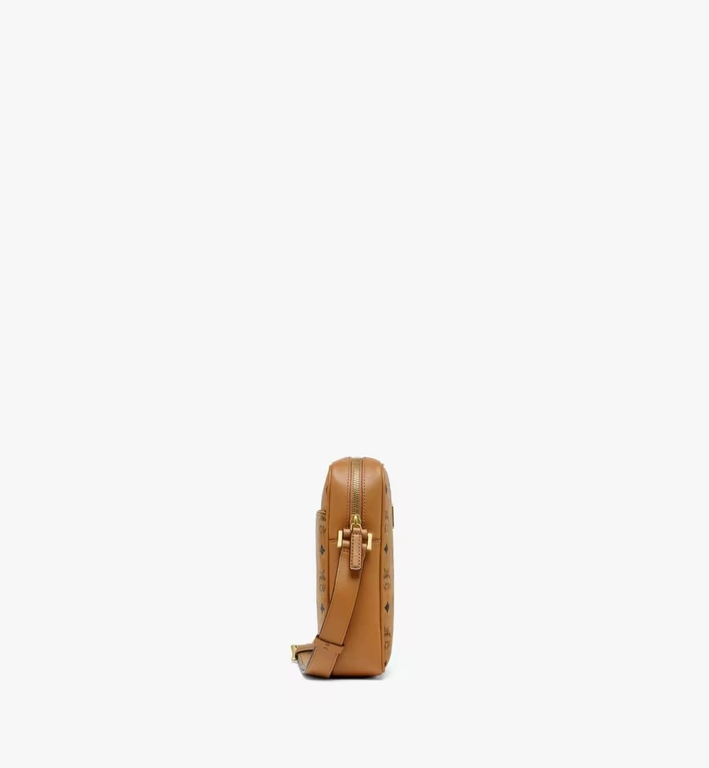 Mini Klassik Crossbody in Visetos Cognac
