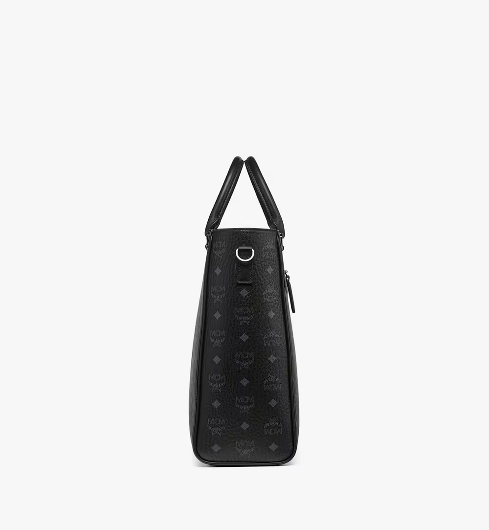 Large Diamond Tote in Visetos Black