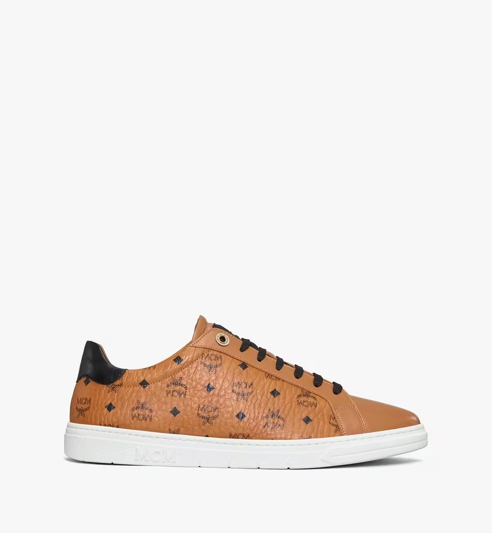 44 IT Men's Terrain Lo Sneakers in Visetos Cognac