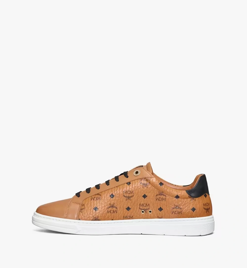 45 IT / M Men's Terrain Lo Sneakers in Visetos Cognac