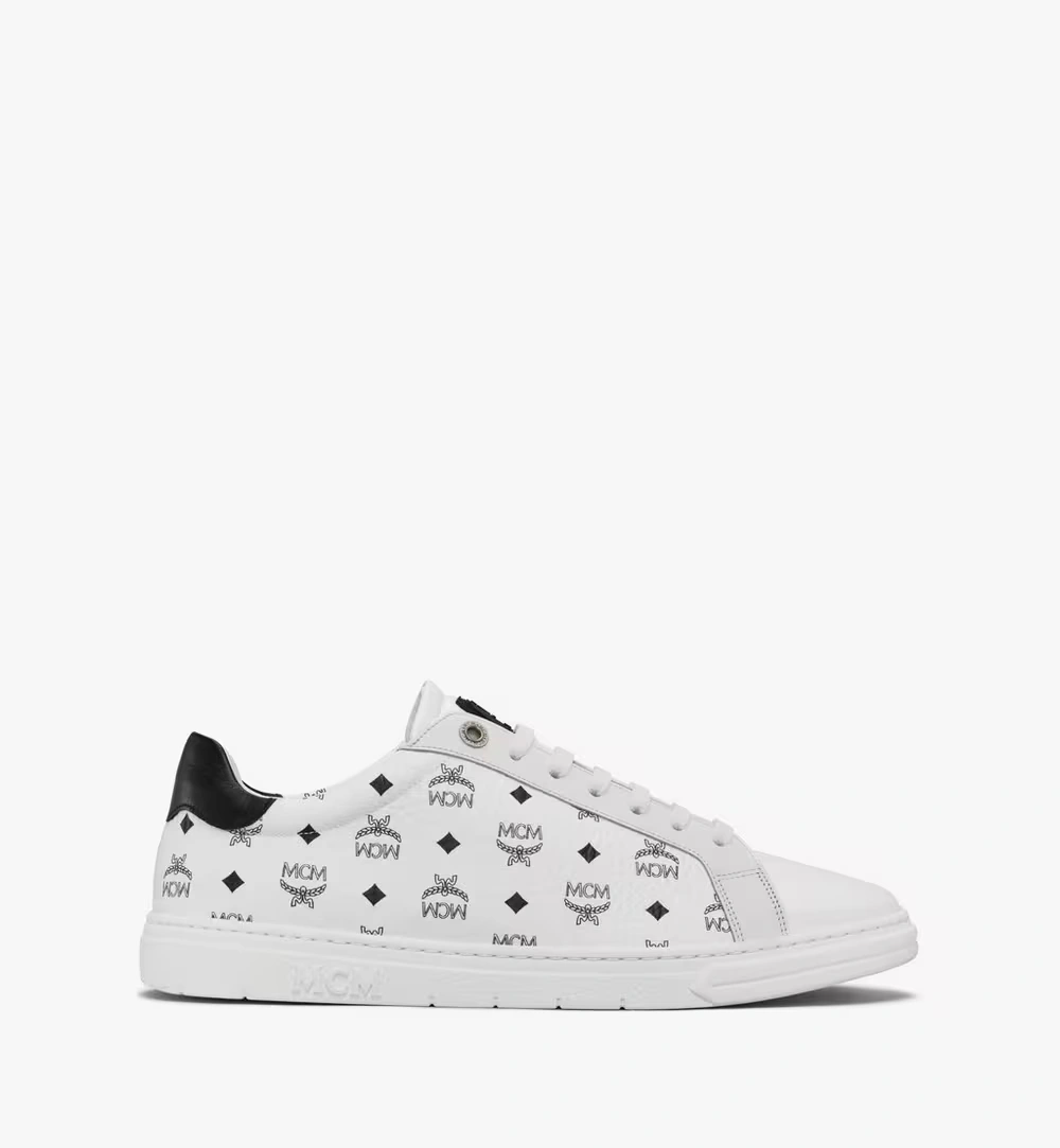 40 IT Men's Terrain Lo Sneakers in Visetos White