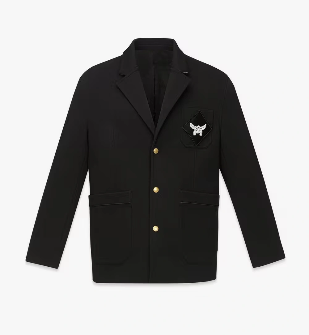 52 IT Logo Patch Ponte Blazer Black