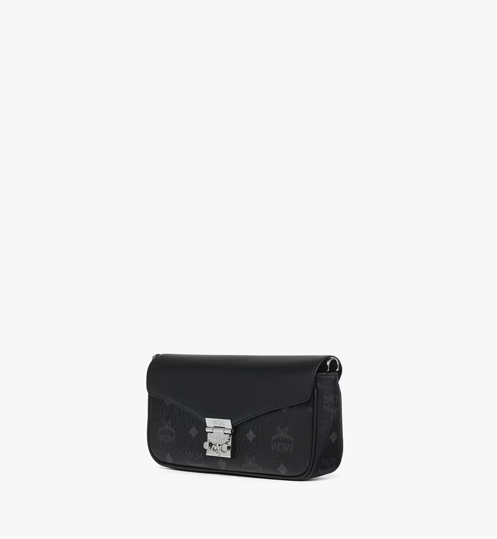 Mini Tracy Crossbody in Visetos Leather Mix Black