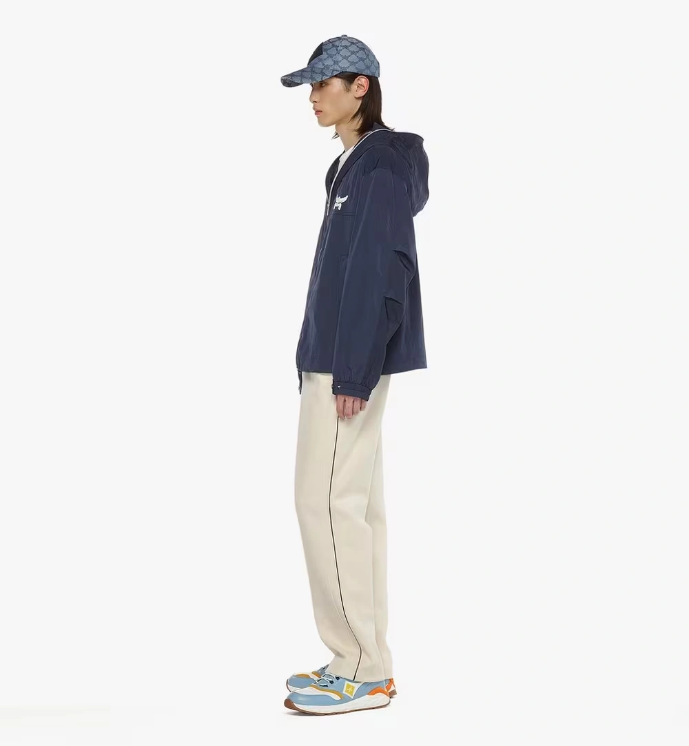 X-Large Laurel Logo Windbreaker in ECONYL® Blue 4 X-Large Laurel Logo Windbreaker in ECONYL® Blue