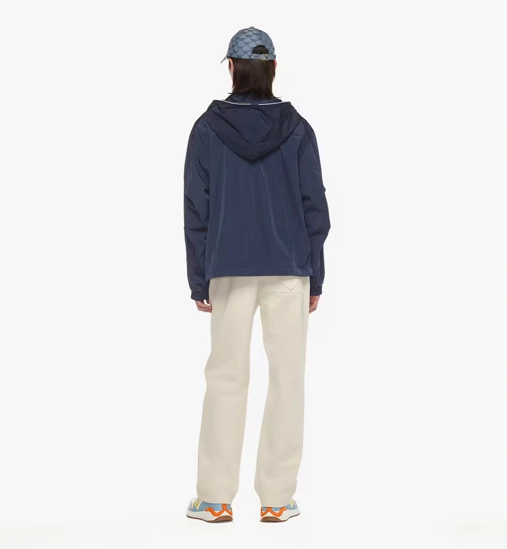 X-Large Laurel Logo Windbreaker in ECONYL® Blue 5 X-Large Laurel Logo Windbreaker in ECONYL® Blue